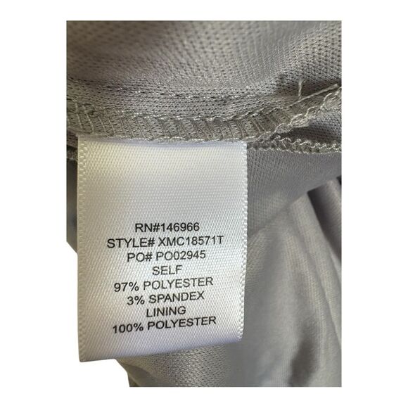 NWT Crystal Sky grey silver sequin homecoming short spaghetti strap dress size m - Picture 7 of 8